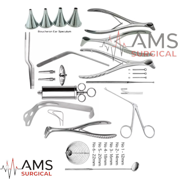 ENT Professional Otology Tools Complete ENT Instruments Set