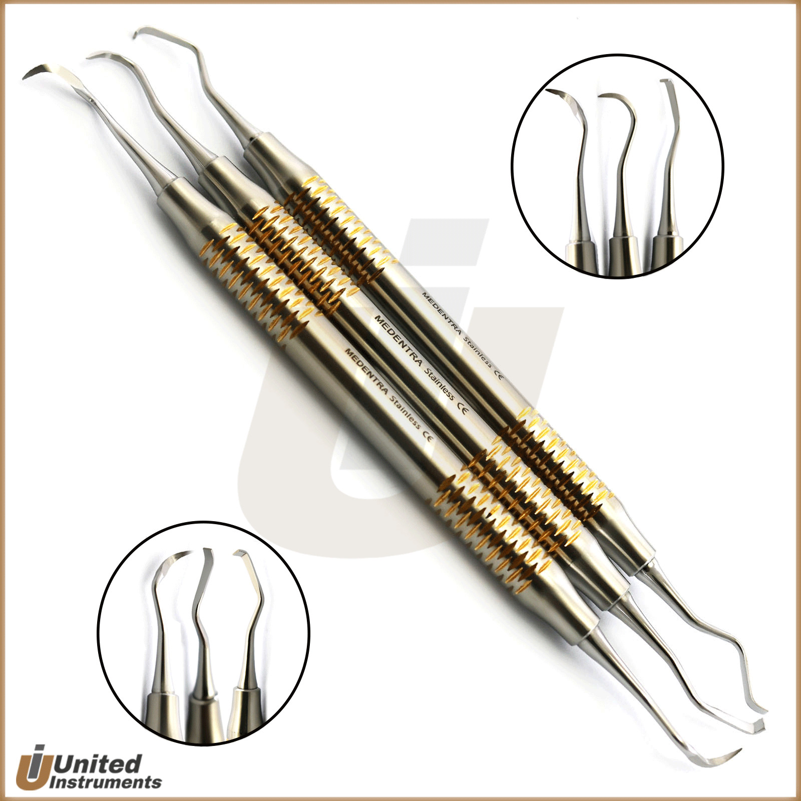 MEDENTRA Perio Tunneling Kit Gingival Excising Interproximal Tissue Surgery Set