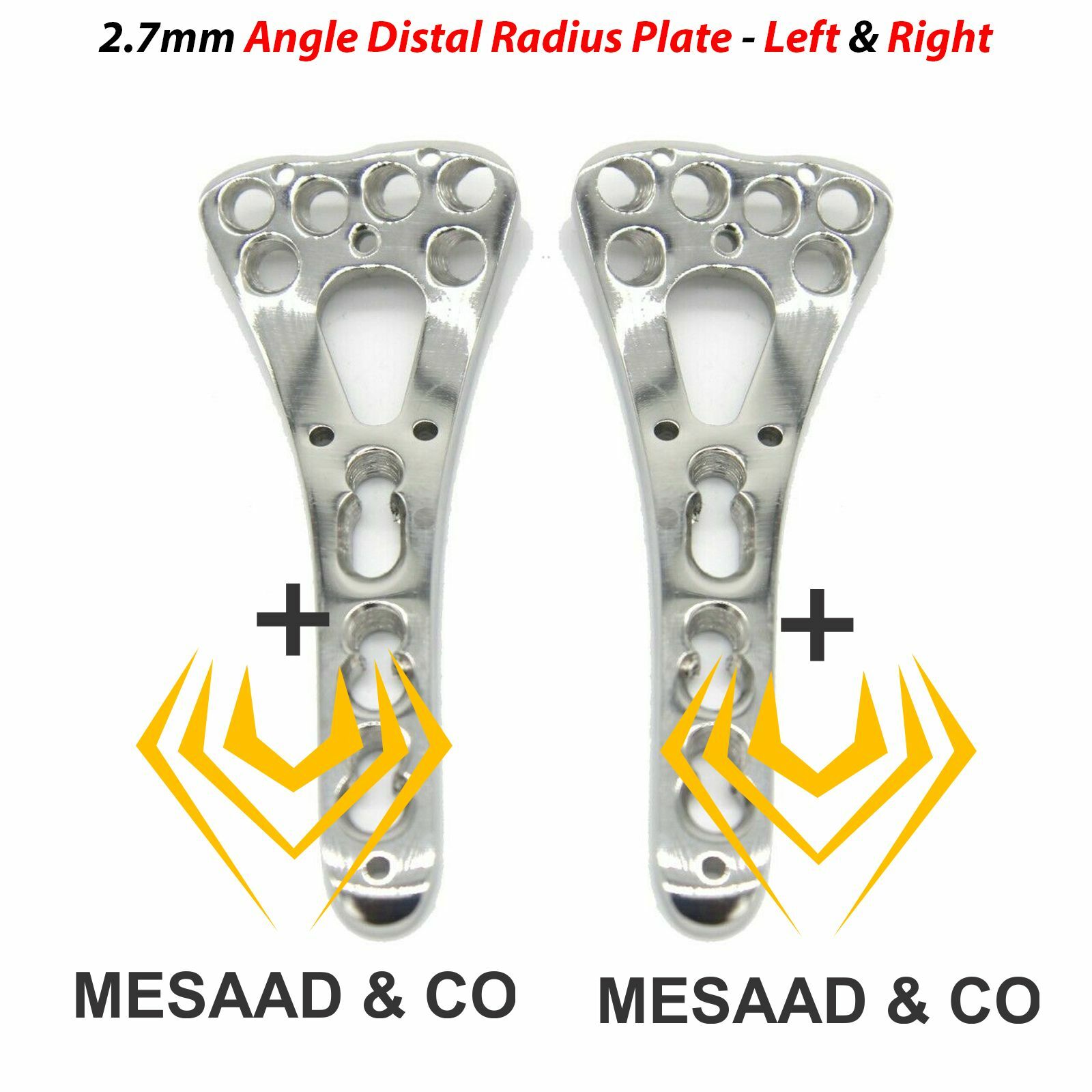 New 2.7mm Angle Distal Radius Platz Set – Left & Right By Mesaad