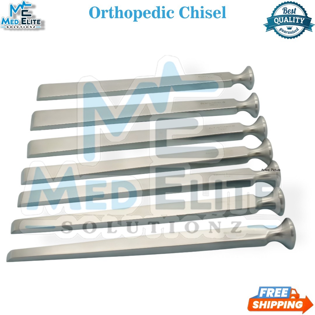 Grade 7 PC US Army Pattern Bone Chisel Set – Orthopedic Osteotome Instruments