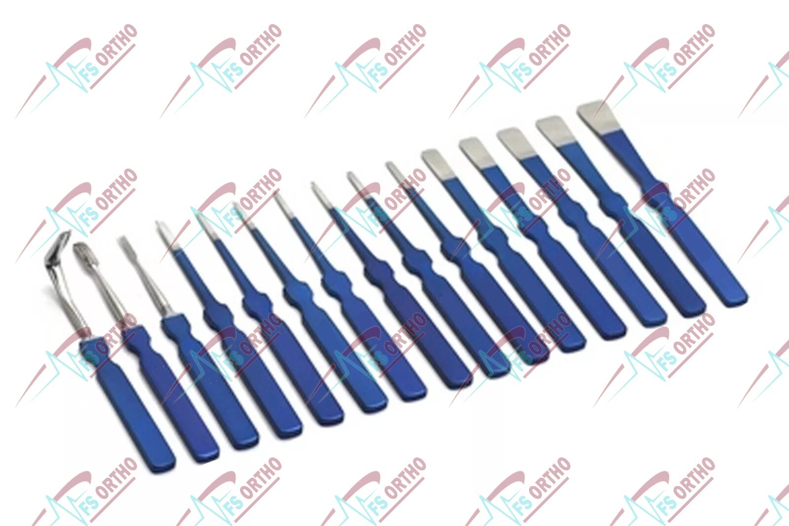 Blue Line Rhinoplasty Instruments Set of 31 pcs High Quality plastic surgery