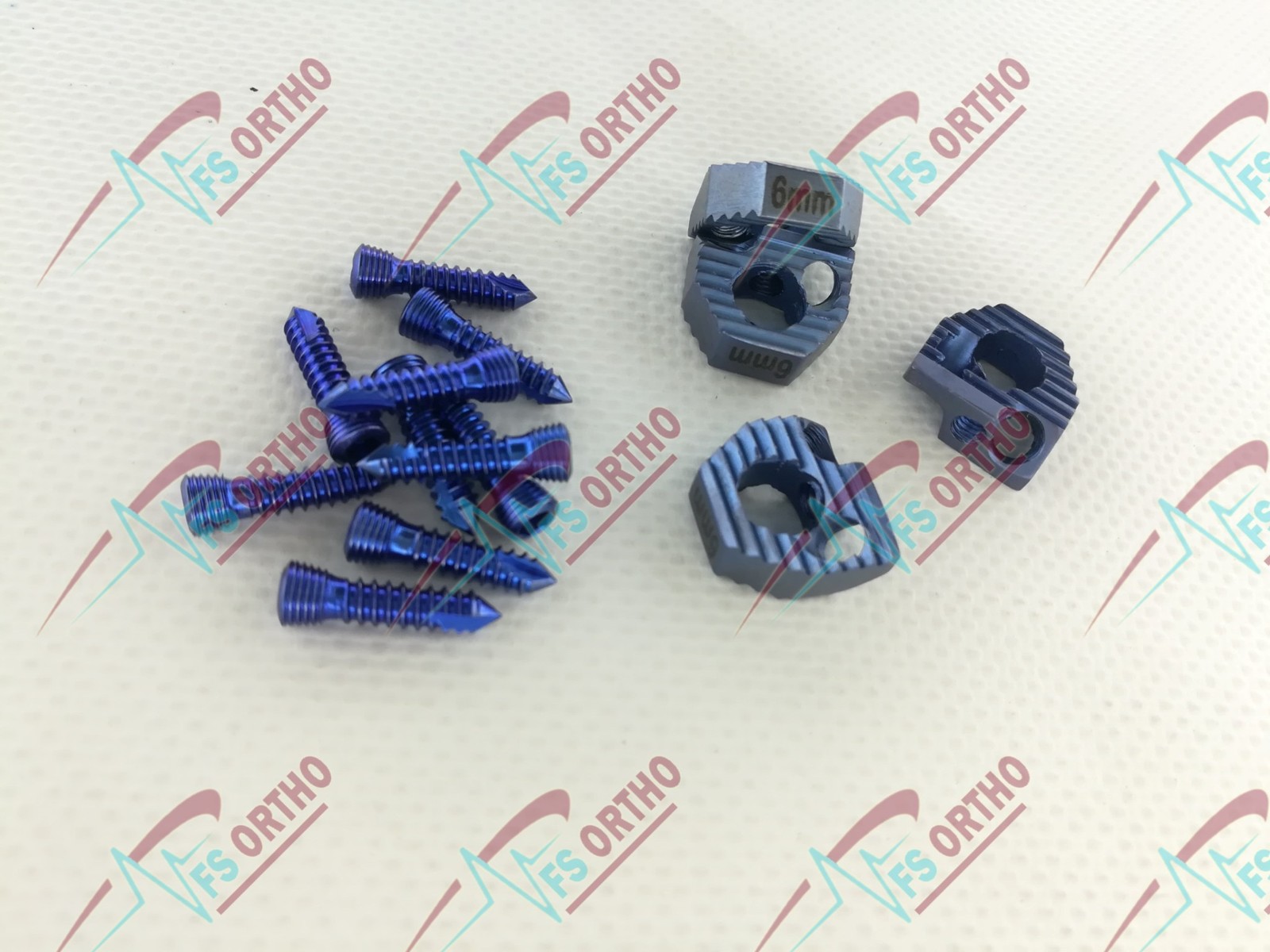 6mm Cervical Fusion Cage Locking System with Screws, 31 Pieces – Spine Surgery
