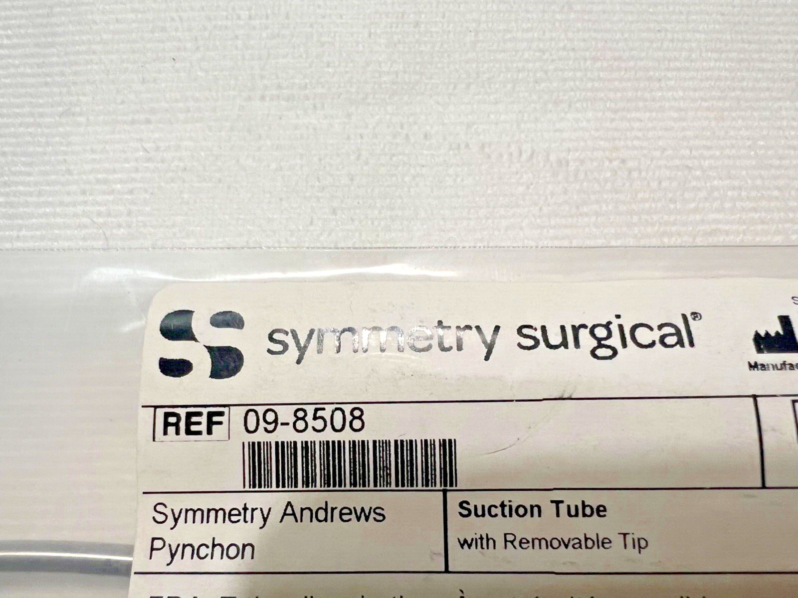 Symmetry Surgical 09-8508 Andrews Pynchon Suction Tube w/ Removable Tip 9-1/2″ L