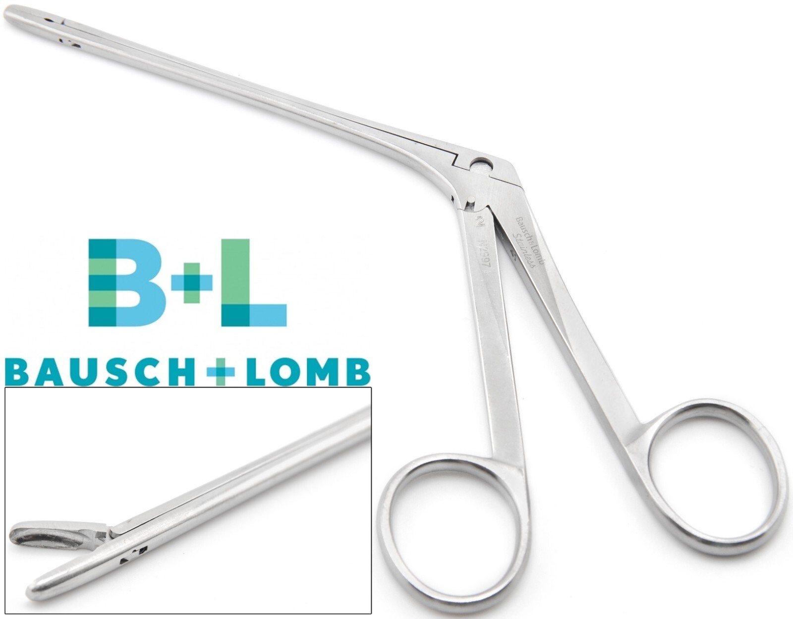 Bausch + Lomb N2997 Surgical Takahashi Nasal Forceps Pituitary 4x10mm Bite 4.5″