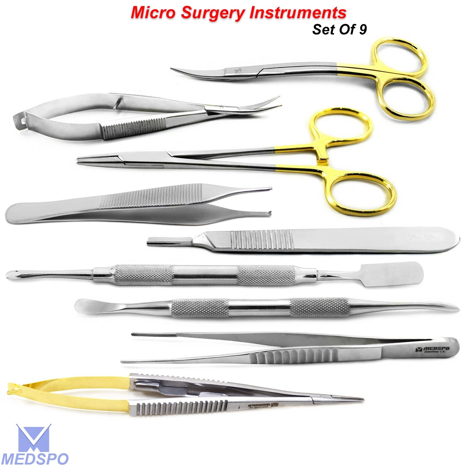 Micro Surgery Instruments Castroviejo Needle Holder Surgical Forceps Scissors