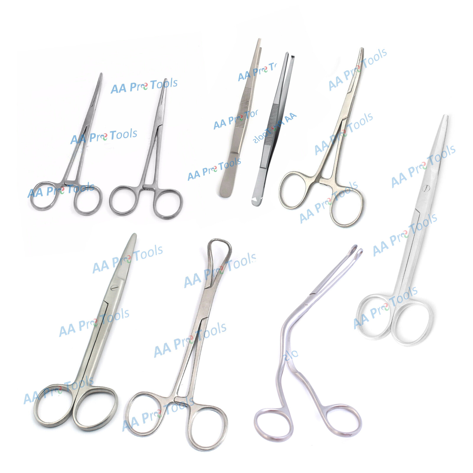 Set of 15 Pieces Basic Minor Surgery Kit Surgical Instruments