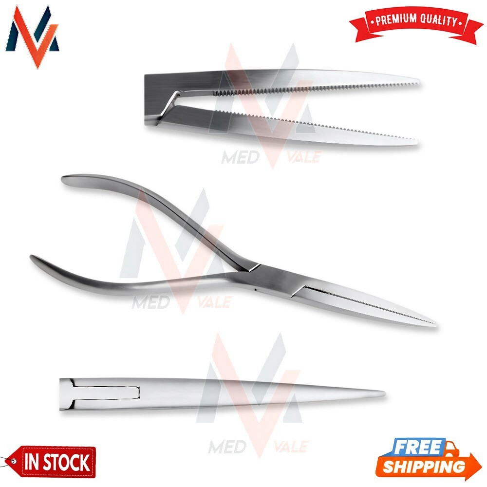 7″ Extra Long Straight Needle Nose Pliers Long Jaw Surgical German Grade