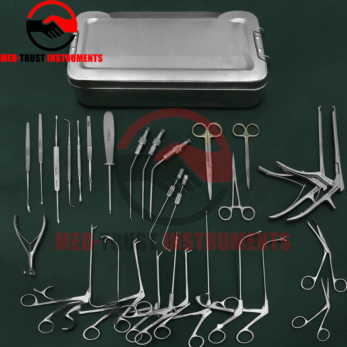 Fess Instruments Set, Complete Set of Endoscopic Sinus Surgery Instruments