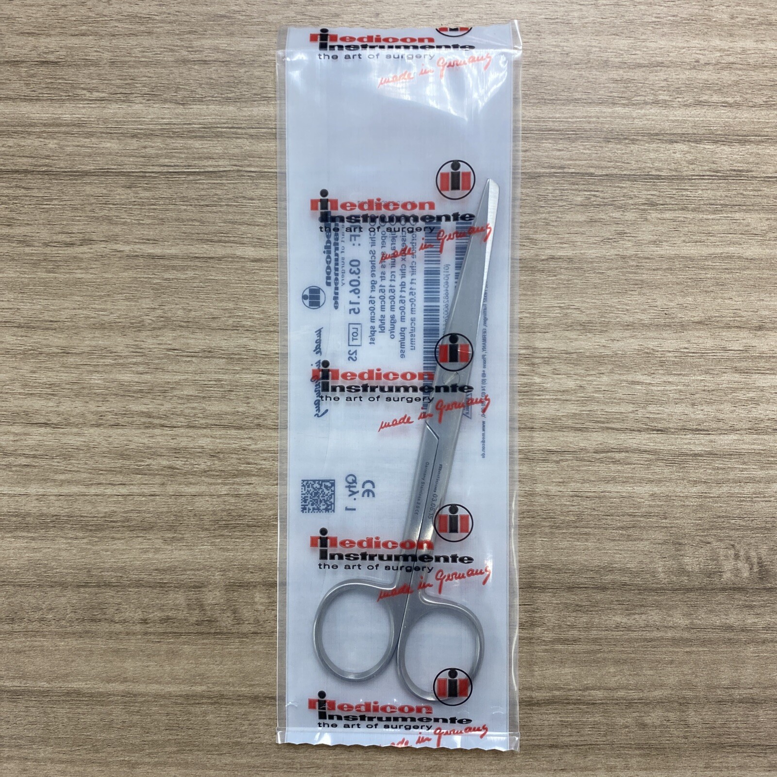 Medicon 03.06.05 Surgical Operating Scissors 15cm Straight Blunt Stainless Steel