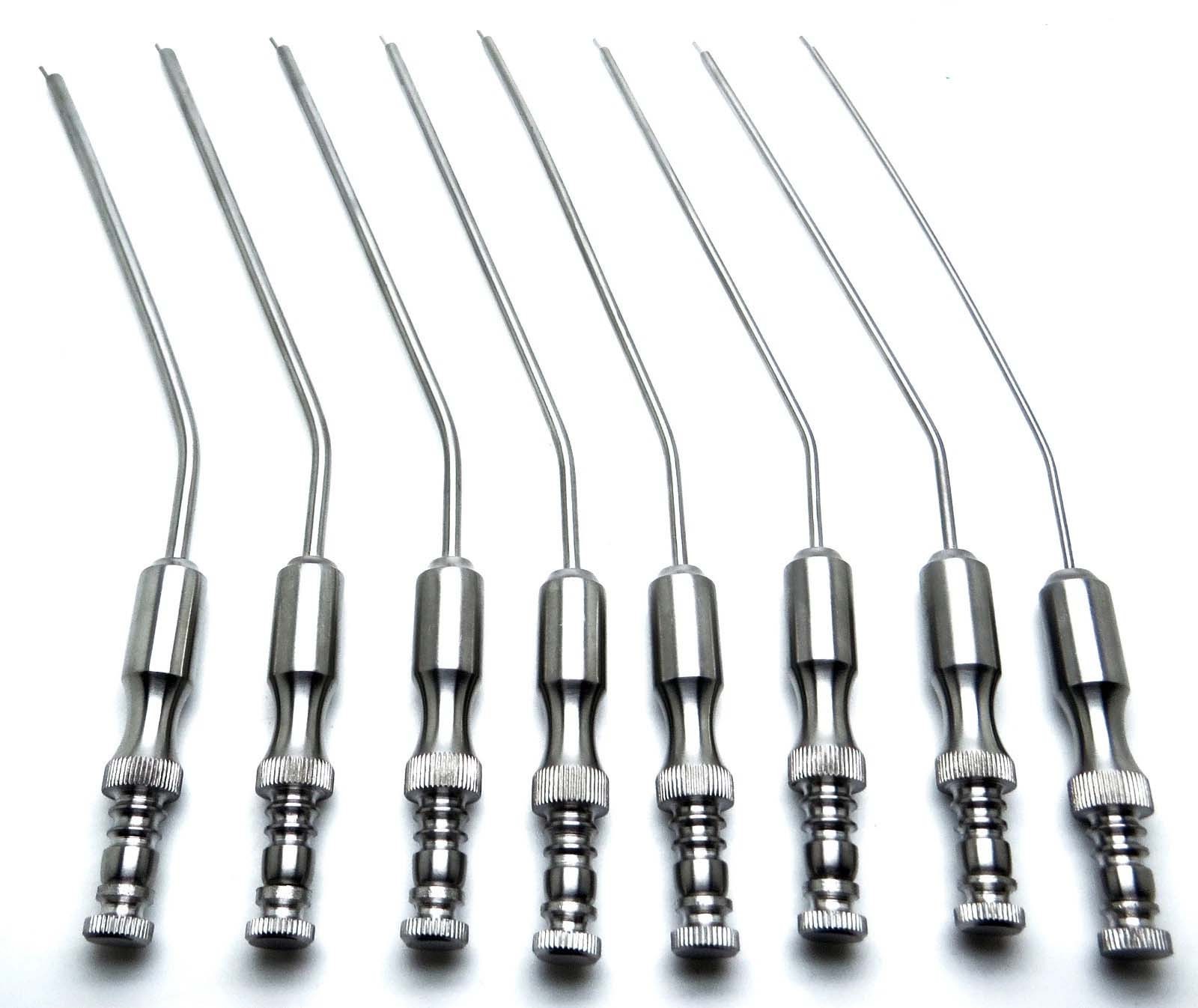 8 Pcs New Premium Surgical Frazier Suction Tubes 5,6,7,8,9,10,11,12 Instruments