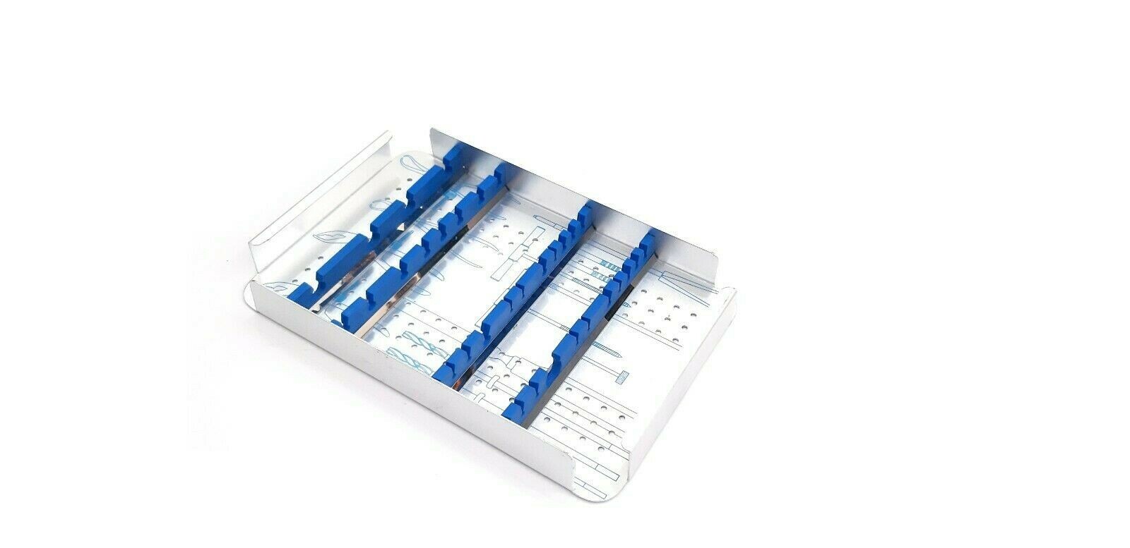 Orthopedic Empty case box for small Fragments with 2 tray aluminium graphic box