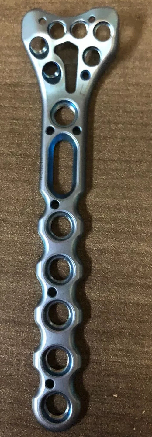 Arthrex Titanium Volar Distal Radius Plate, 7-hole, narrow width, left