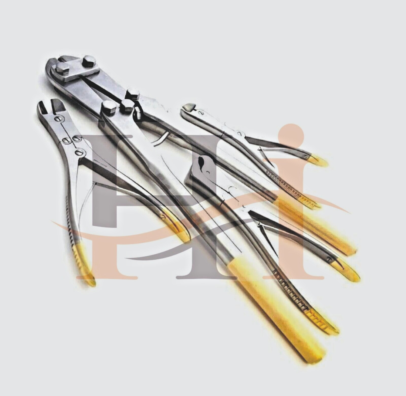 T/C 4 PIN & WIRE Cutter Set Orthopedic Surgical Pliers Veterinary German Grade