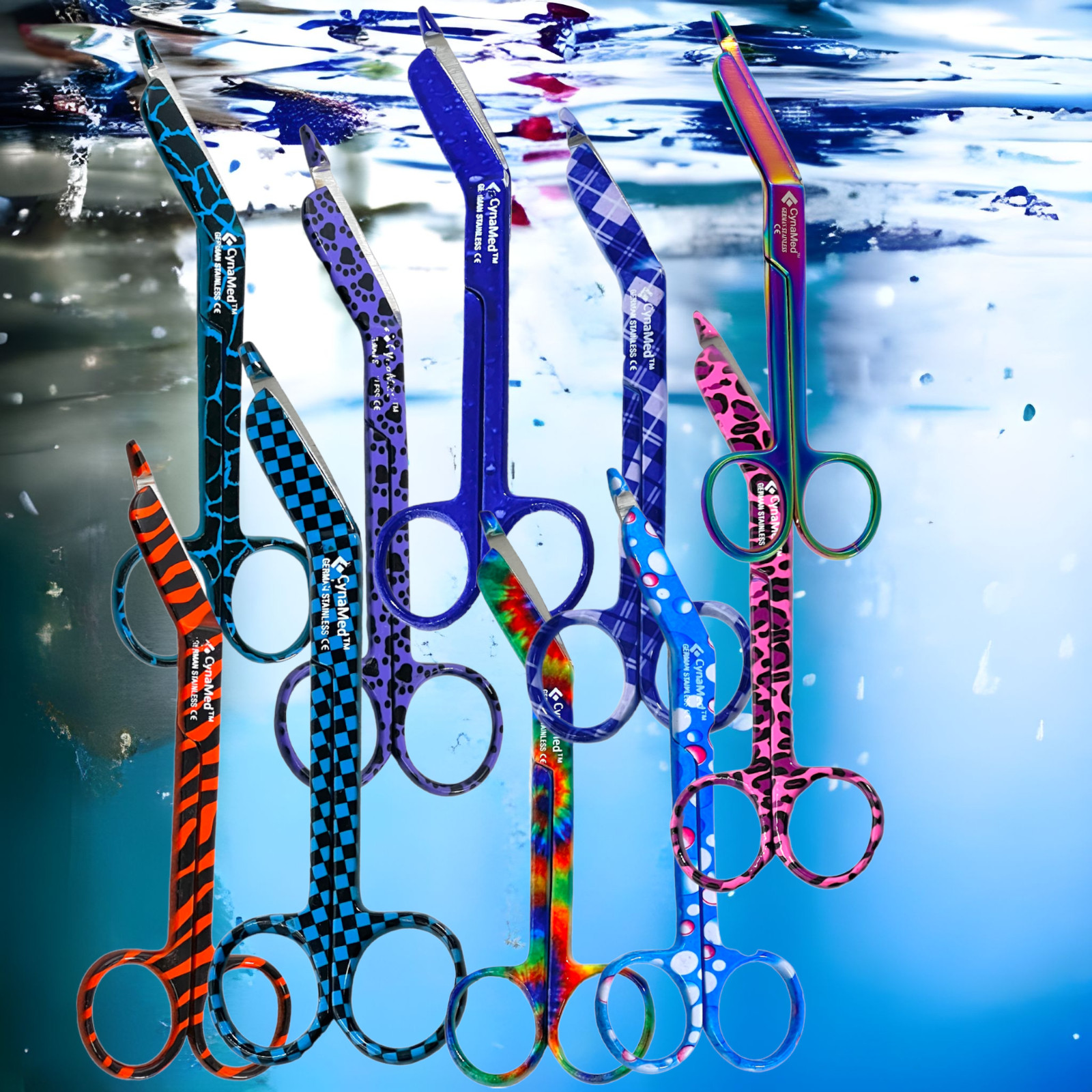 ARTLAB-MULTI-COLORED LISTER BANDAGE SHEARS SCISSORS 5.5″ – VETERINARY, NURSE,EMT