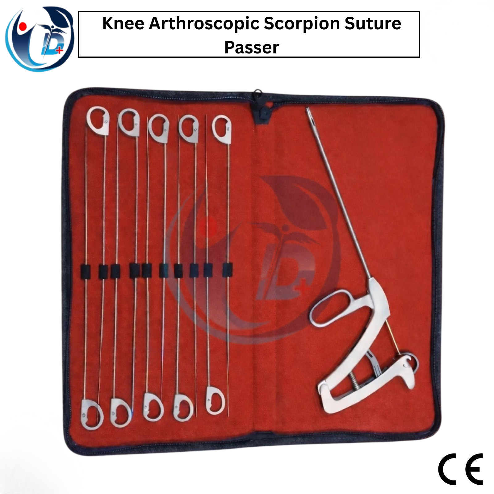 Knee arthroscopy Scorpion Suture Passer Straight 3.5mm With 10Needles Instrument