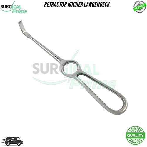 SET OF 9 RETRACTOR KOCHER LANGENBECK WOUND RETRACTORS 21 CM BLUNT PRONG SURGERY
