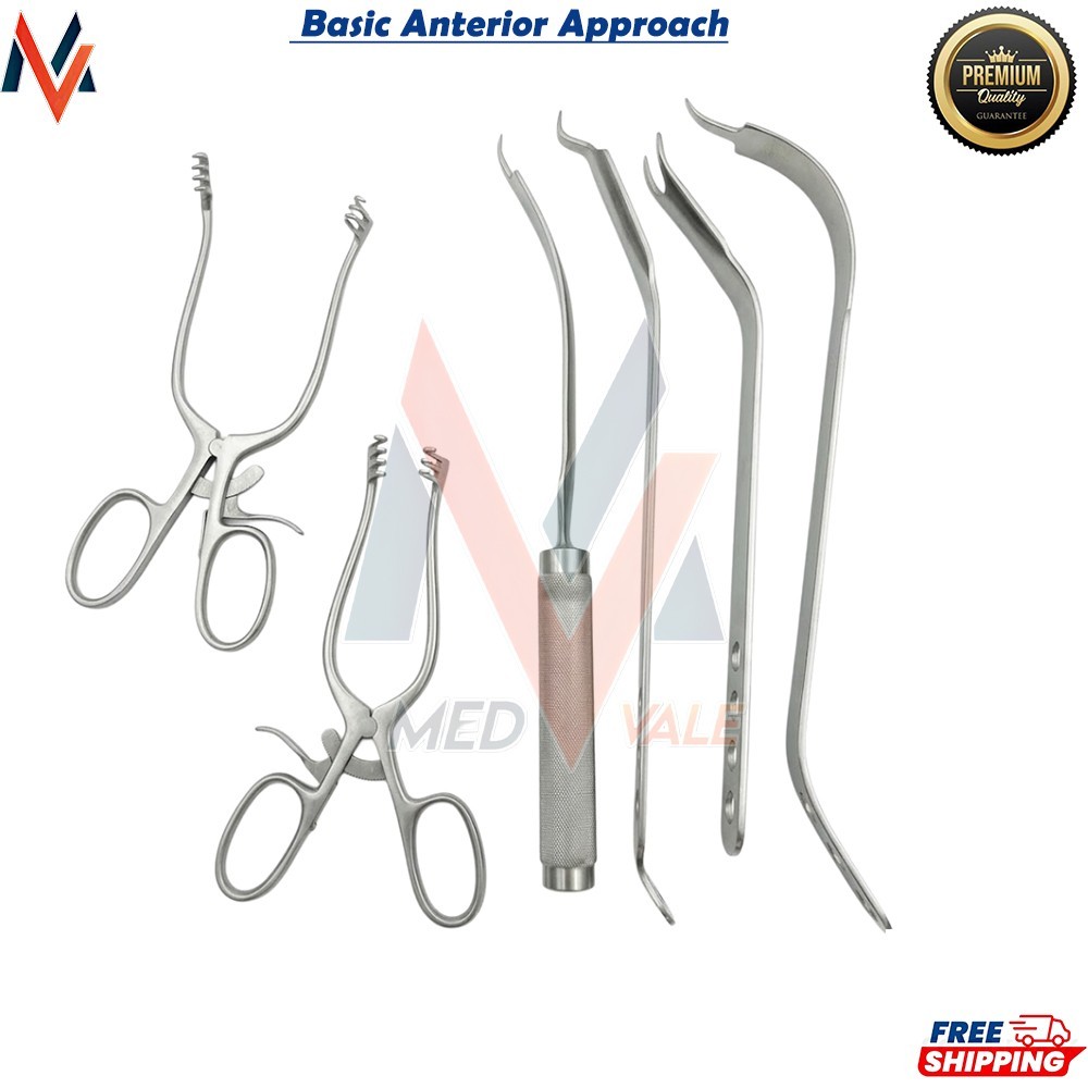 Orthopedic Basic Anterior Approach Instrument Set of 6 pcs