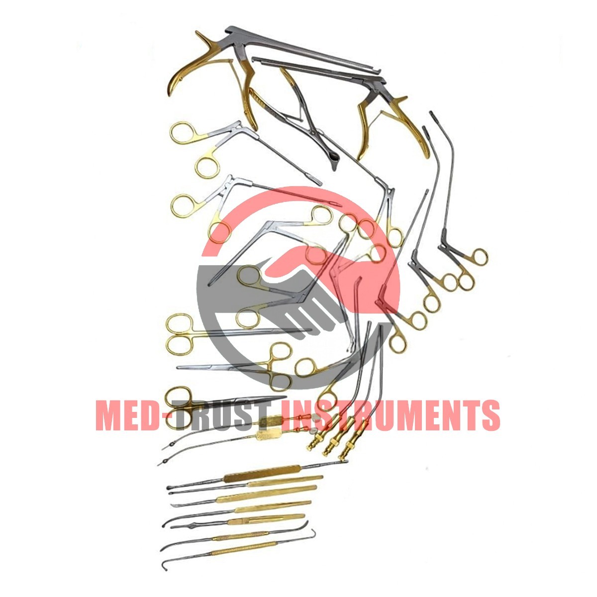 Fess Instruments Gold Set Endoscopic Sinus Surgery ENT Instruments Set A+