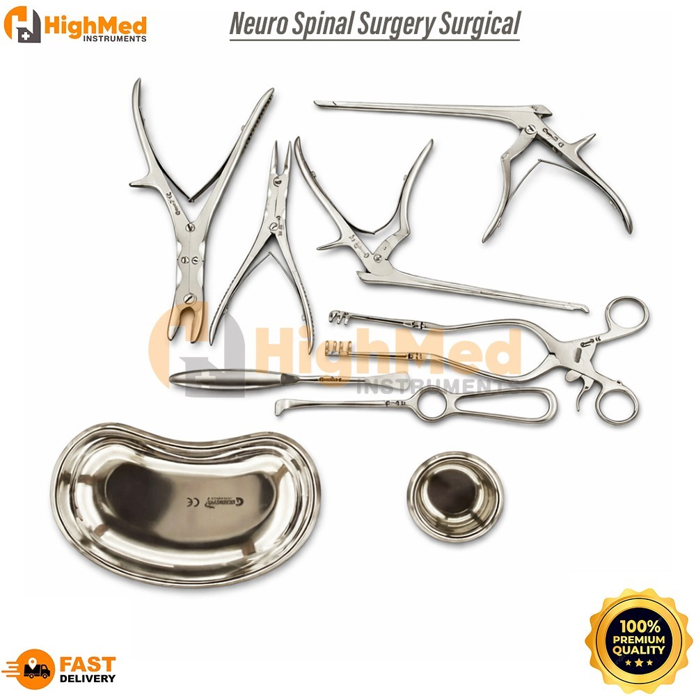 Neuro Spinal Surgery Surgical Orthopedic Instruments 10 Pcs Set Best Quality