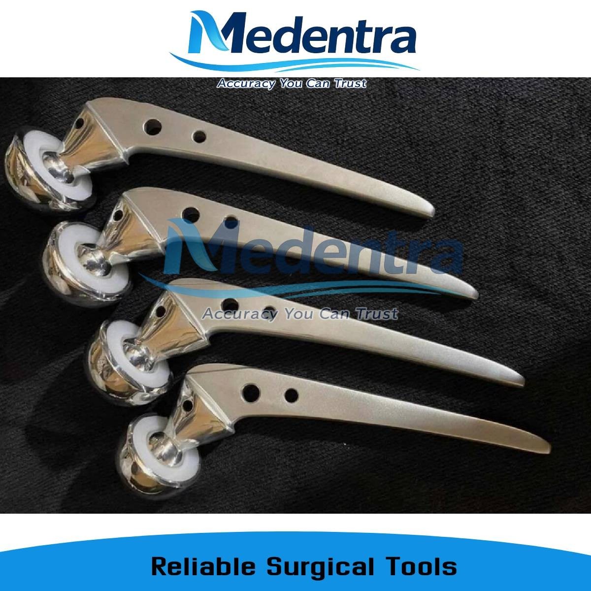 Bipolar Hip Prosthesis 4 pcs [ 43mm_51mm ] orthopedic instruments