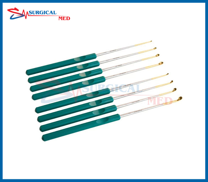 8-Pcs Micro Spine Bone Curette Set Top Quality Surgical Orthopedic Instrument