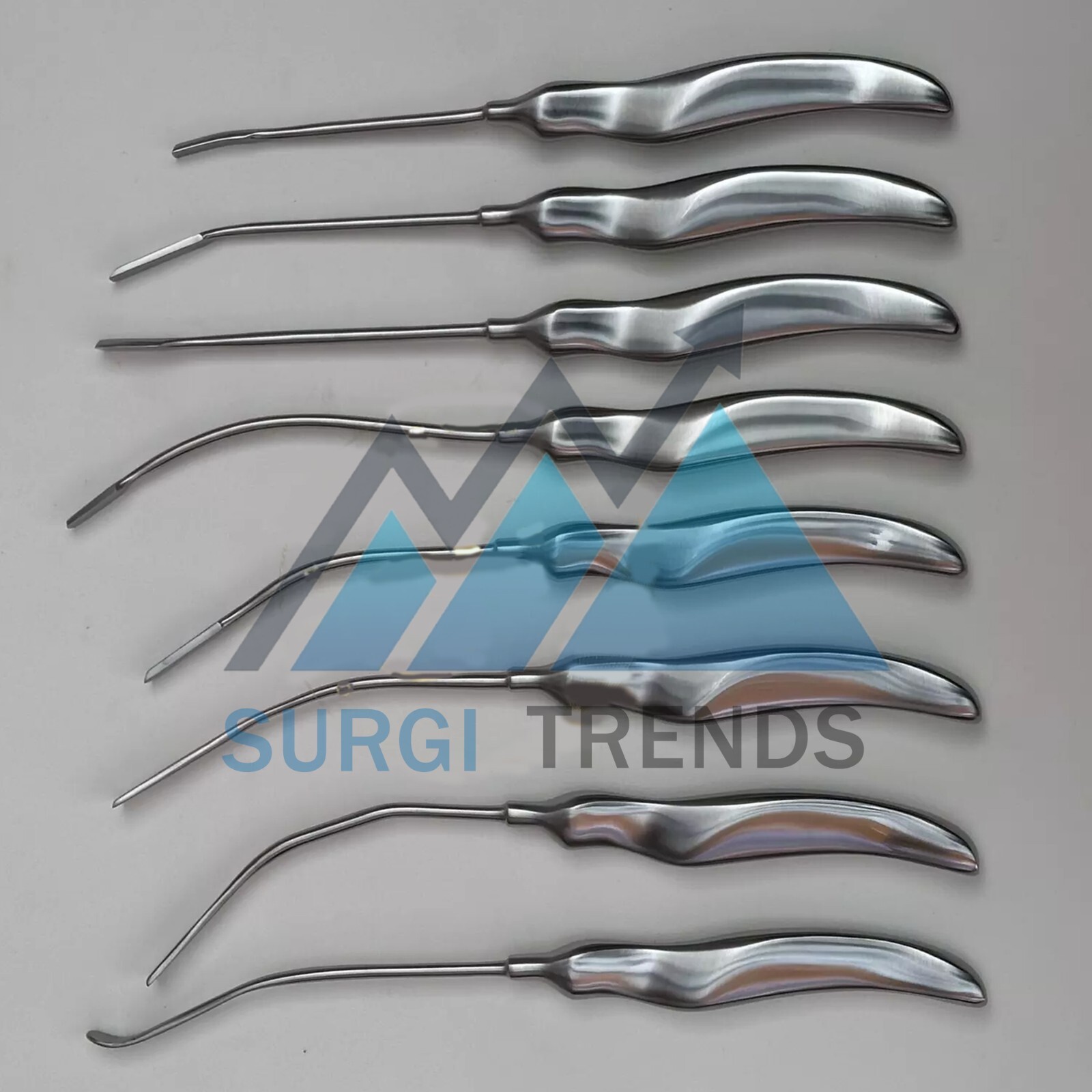 Face Lift Browlift Dissector & Elevator Set of 8 Pcs Plastic Surgery Instrument