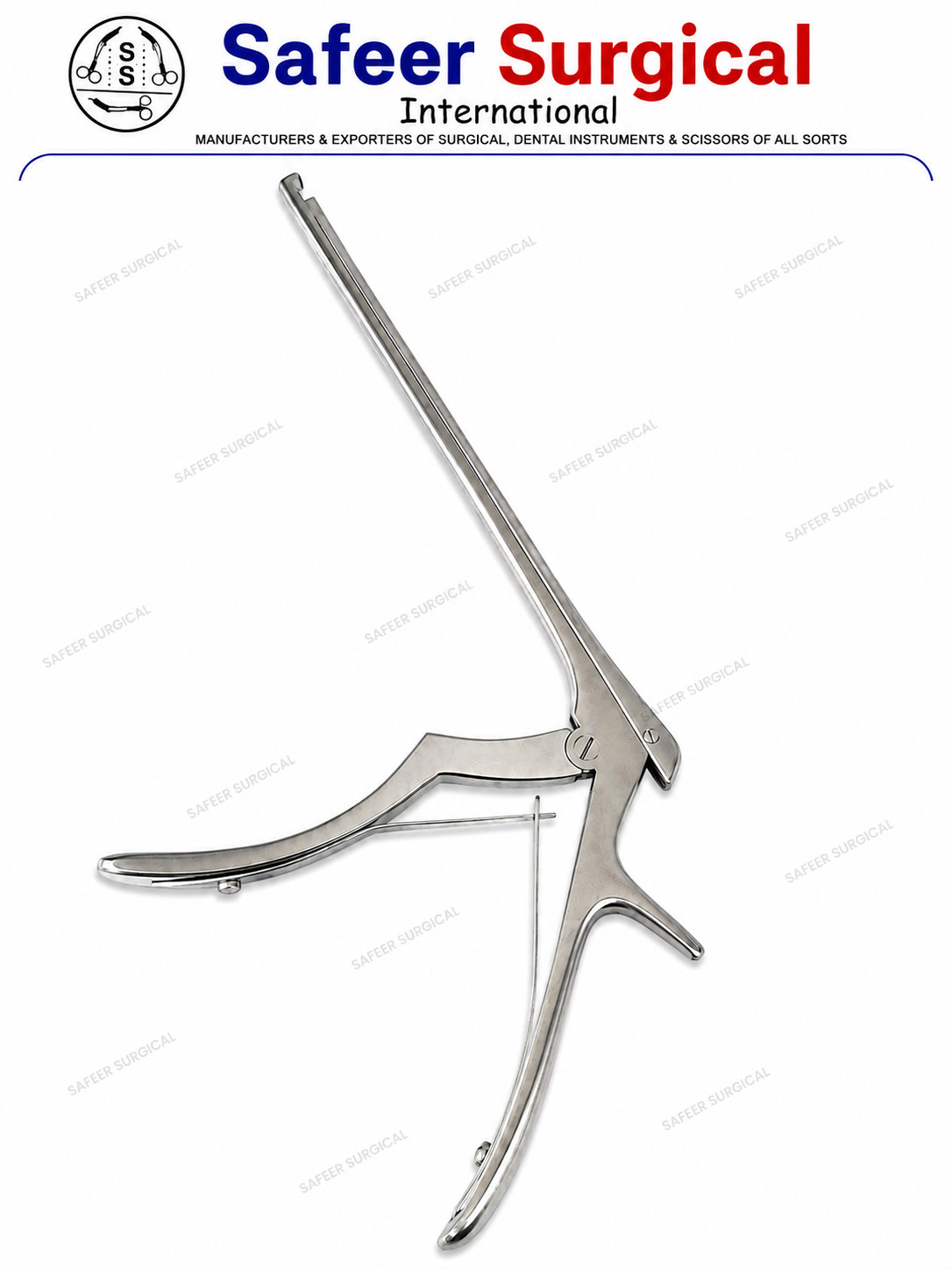 Kerrison Laminectomy Punch Bone Ejector 40°Upward Jaw 18/20/23cm 1-6mm Stainless