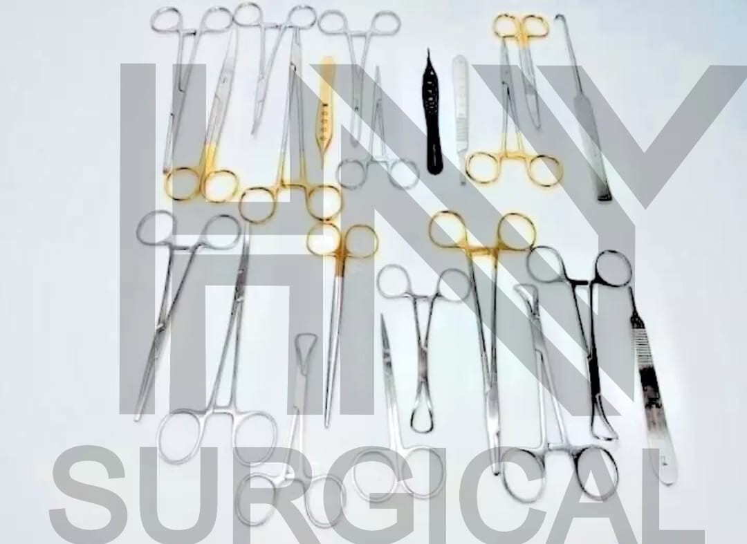 Basic General Surgery veterinary Stainless steet Set Of 22Pcs