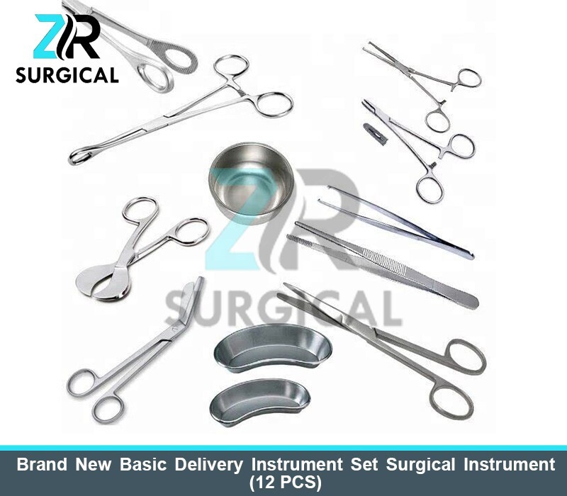 Brand New Basic Delivery Instrument Set Surgical Instrument (12 PCS)