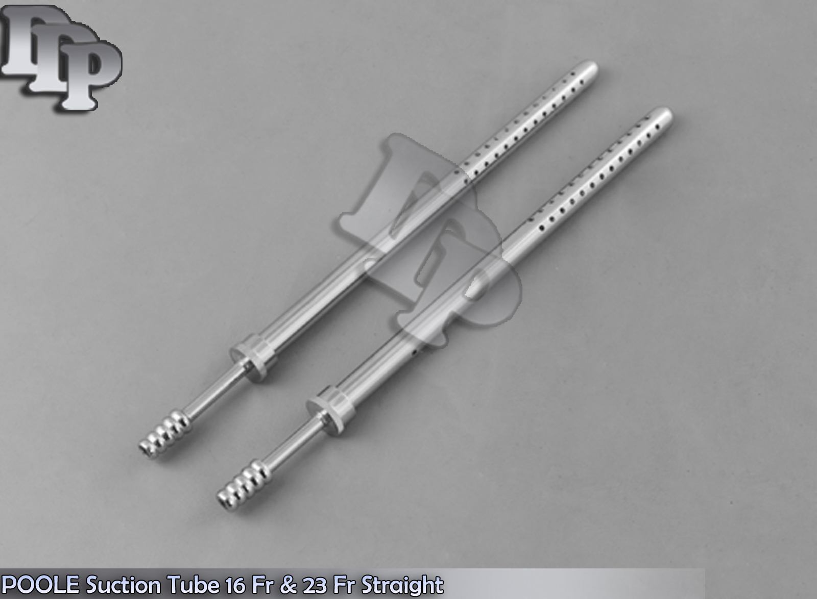 2 POOLE Suction Tube 16 Fr & 23 Fr Straight Surgical Instruments