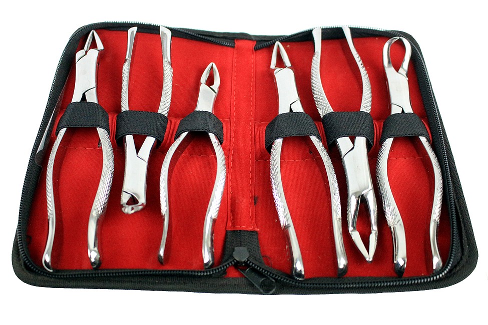Bdeals 6PC American Pattern Dental Extracting Forceps Stainless Steel Set