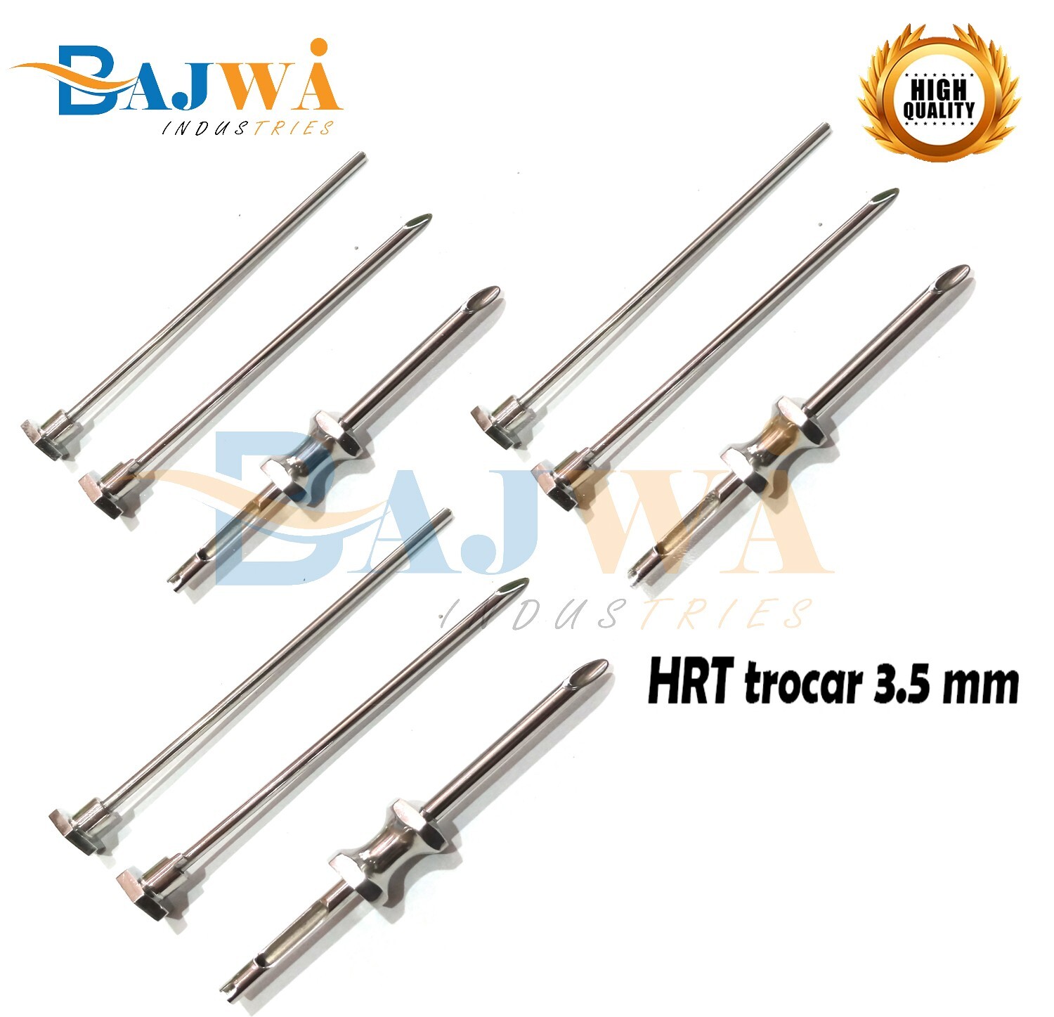 HRT TROCAR 3.5mm Cannula & Obturator 3 Pcs Set Of 3