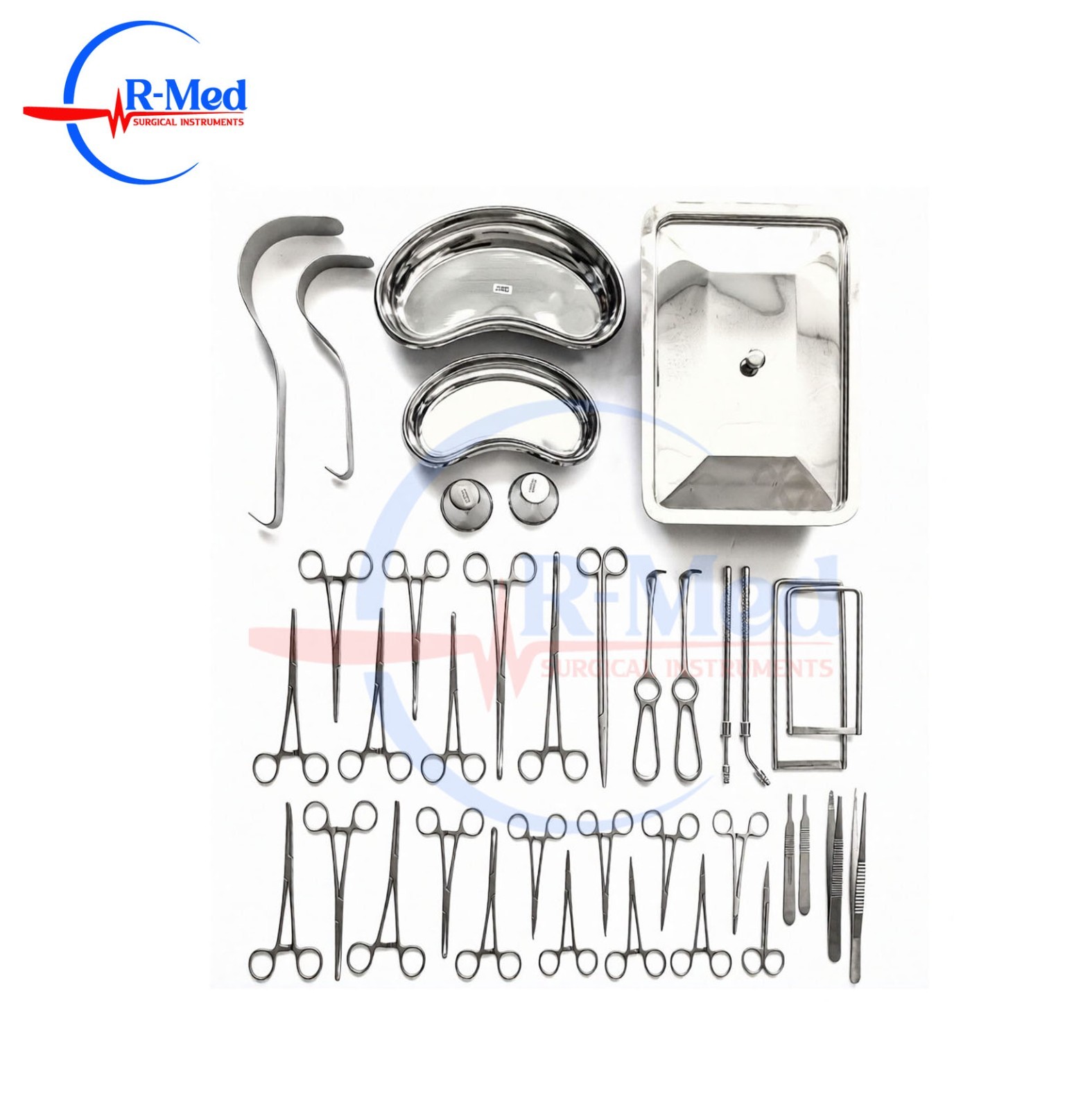 Appendectomy & Hernia General Surgical Instrument Set 38Pcs Stainless Steel CE