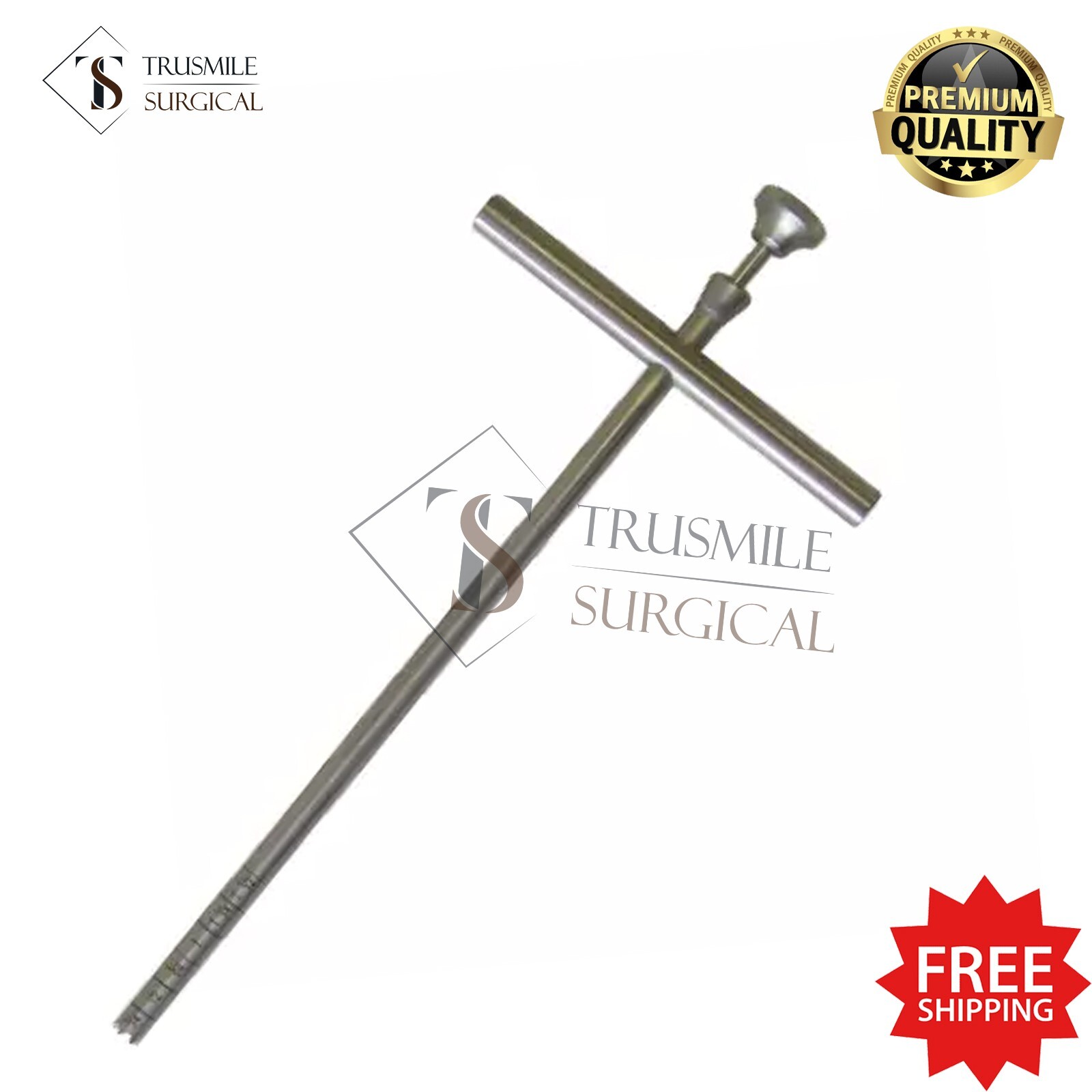 Michele Trephine 6.25″ O.D. 5/16″, Graduated 0.25″ to 1.25″ Premium Stainless