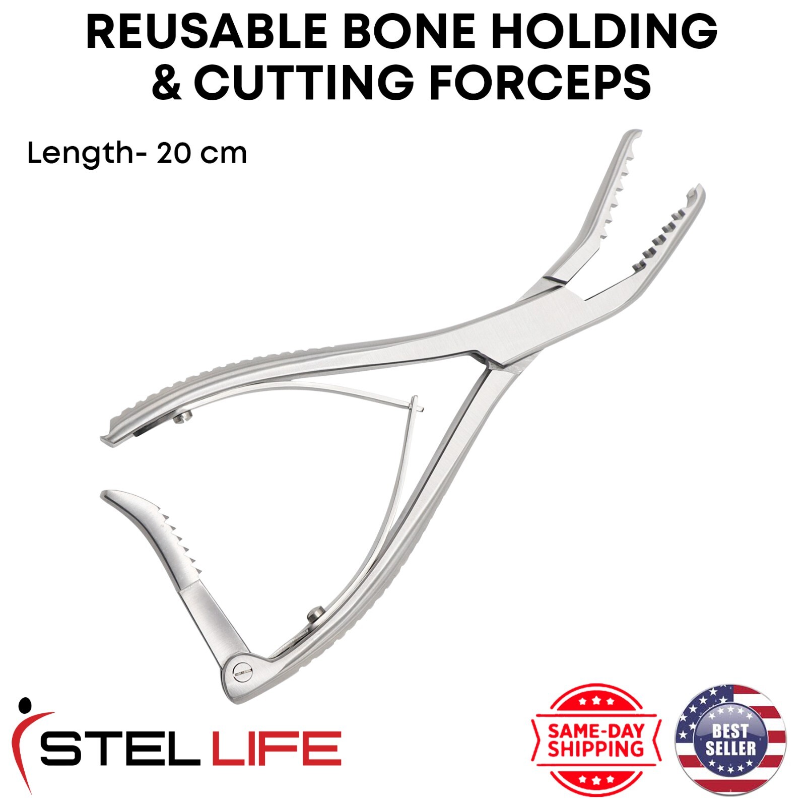 Semb Bone Holding Forceps 20cm with Ratchet Orthopedic Surgical Instruments