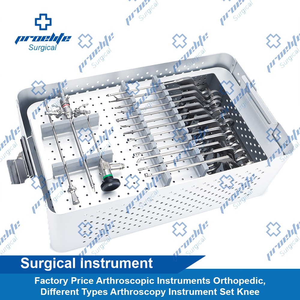 Different Types Arthroscopy Instrument Set Knee Arthroscopy Instruments