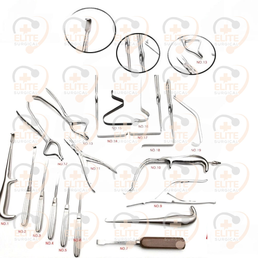 Maxillofacial Surgery Surgical instruments Set Of 19 Pcs Orthopedic Instruments