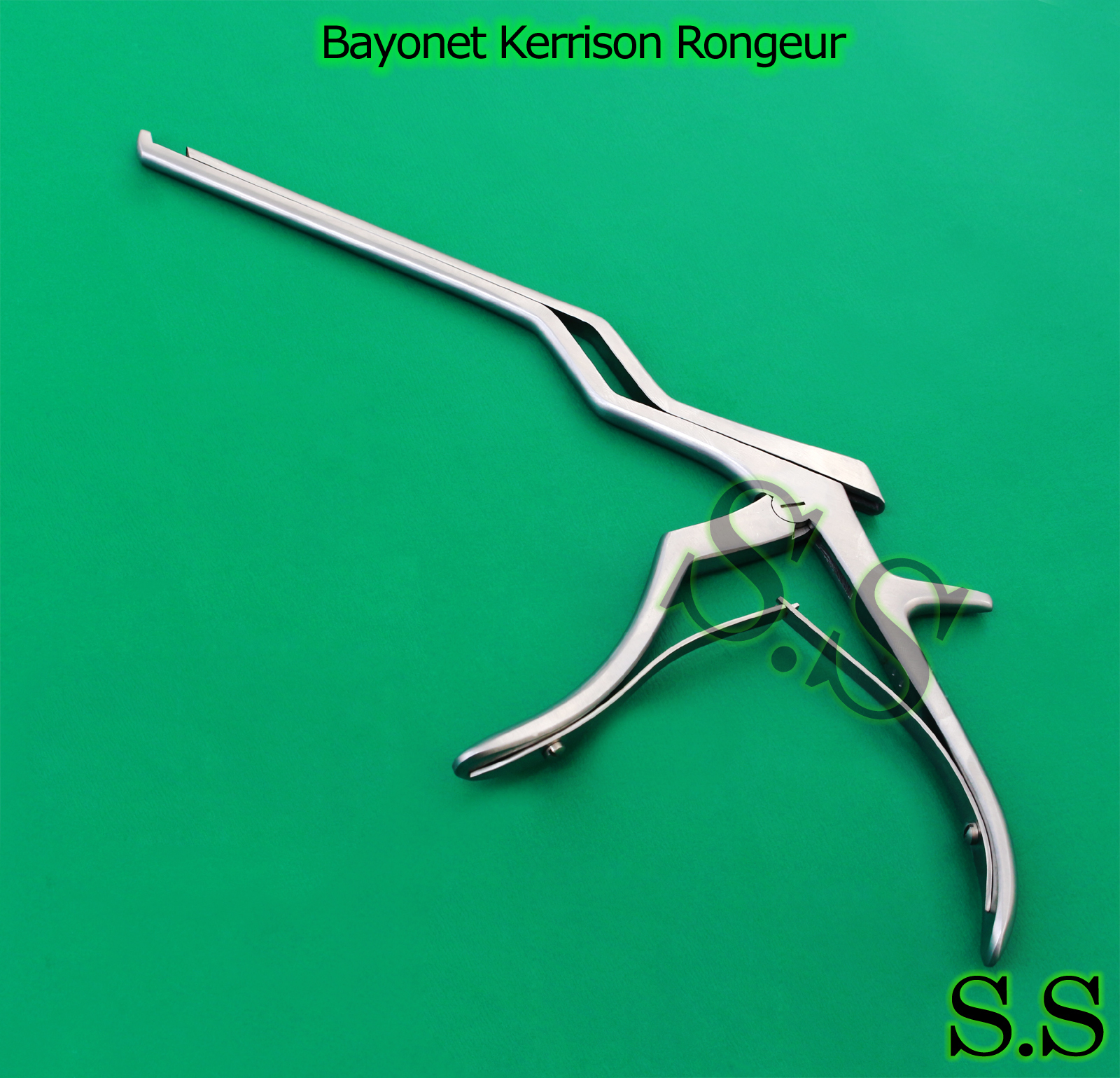 Bayonet Kerrison Rongeurs 8″ 45° Up 5mm Surgical Instruments