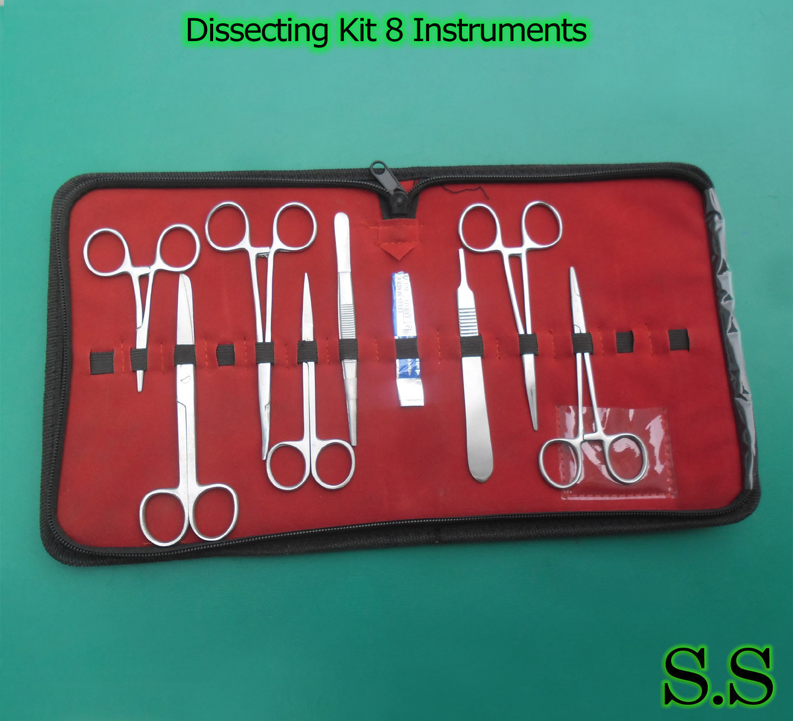 Dissecting Kit 8 Instruments Dissection Surgical Medical Veterinary