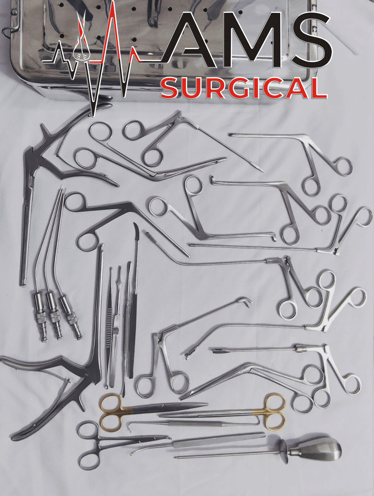 Fess Instruments Set, Complete Set of Endoscopic Sinus Surgery Instruments