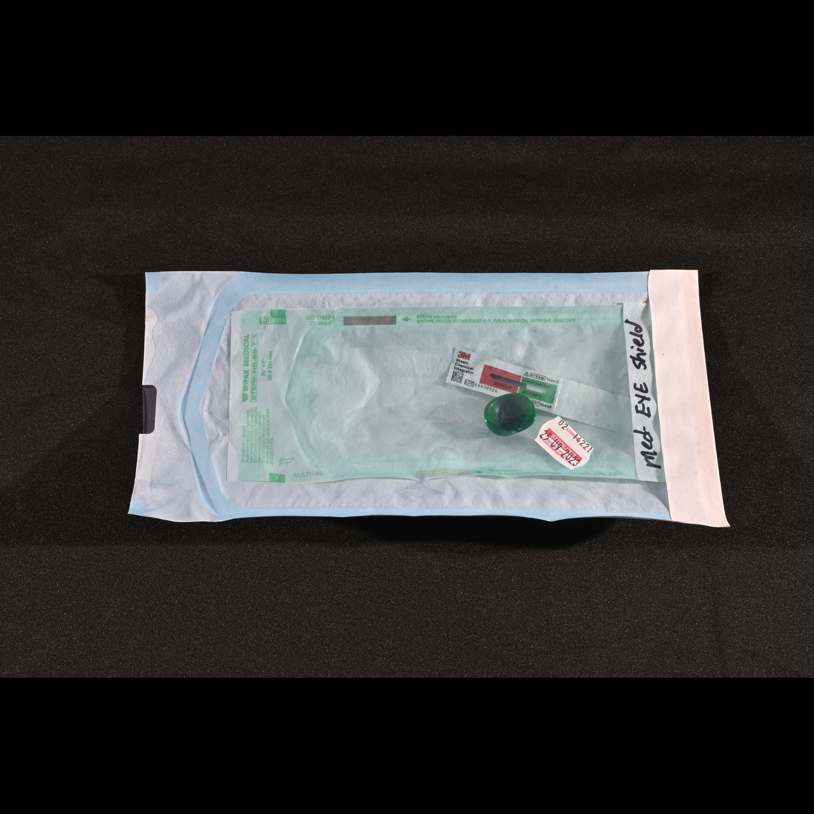 Jardon Eye Prosthetics Medium Green Ocular Eye Shield 22.5 x 24 mm Surgical