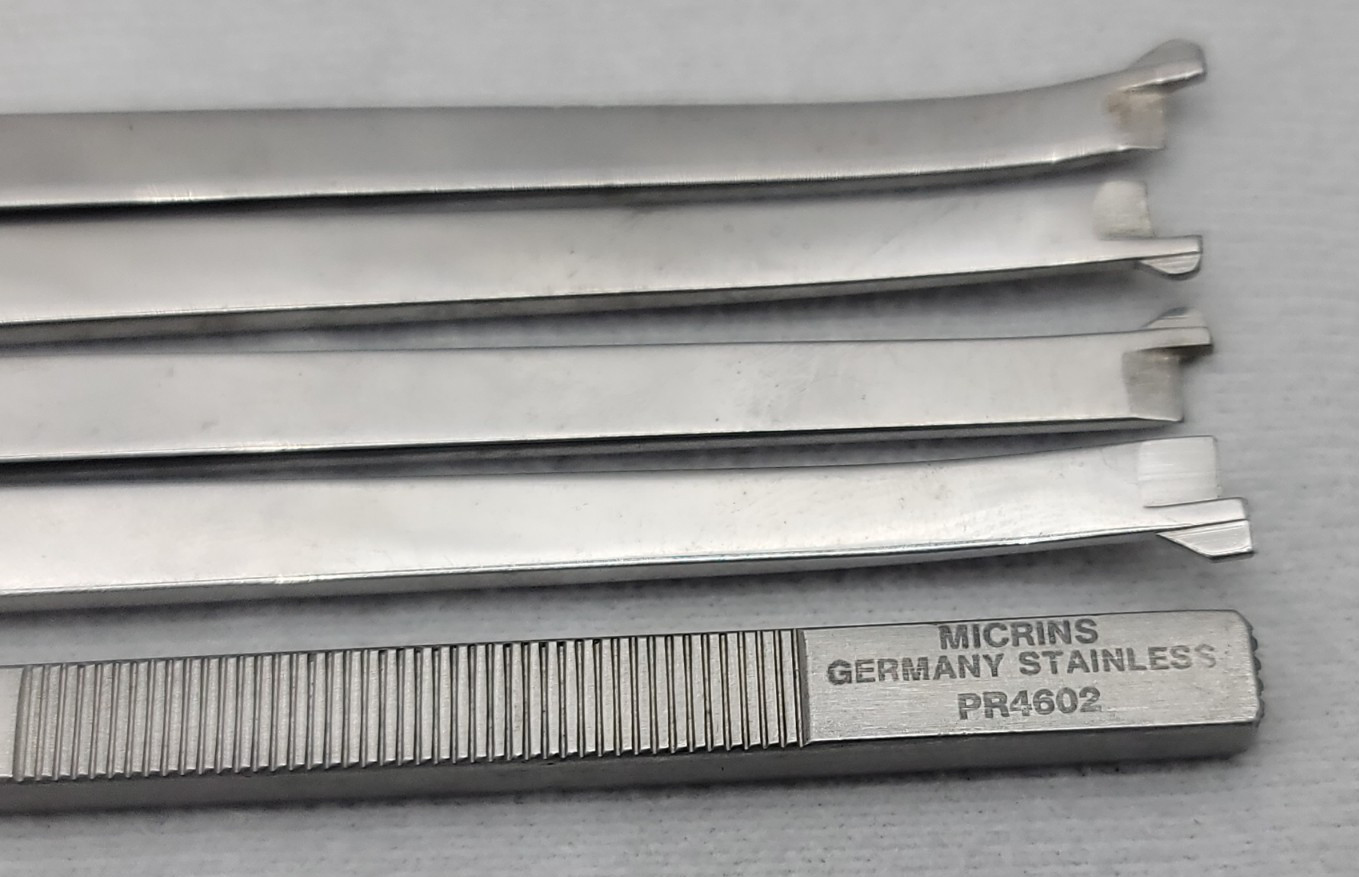 5x Micrins Anderson Osteotome 8″ with Single Guard