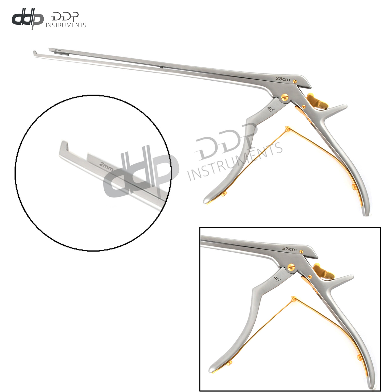 Kerrison Cervical Rongeurs 23 cm Shaft 2mm Upward 40 Degree Orthopedic OP-050