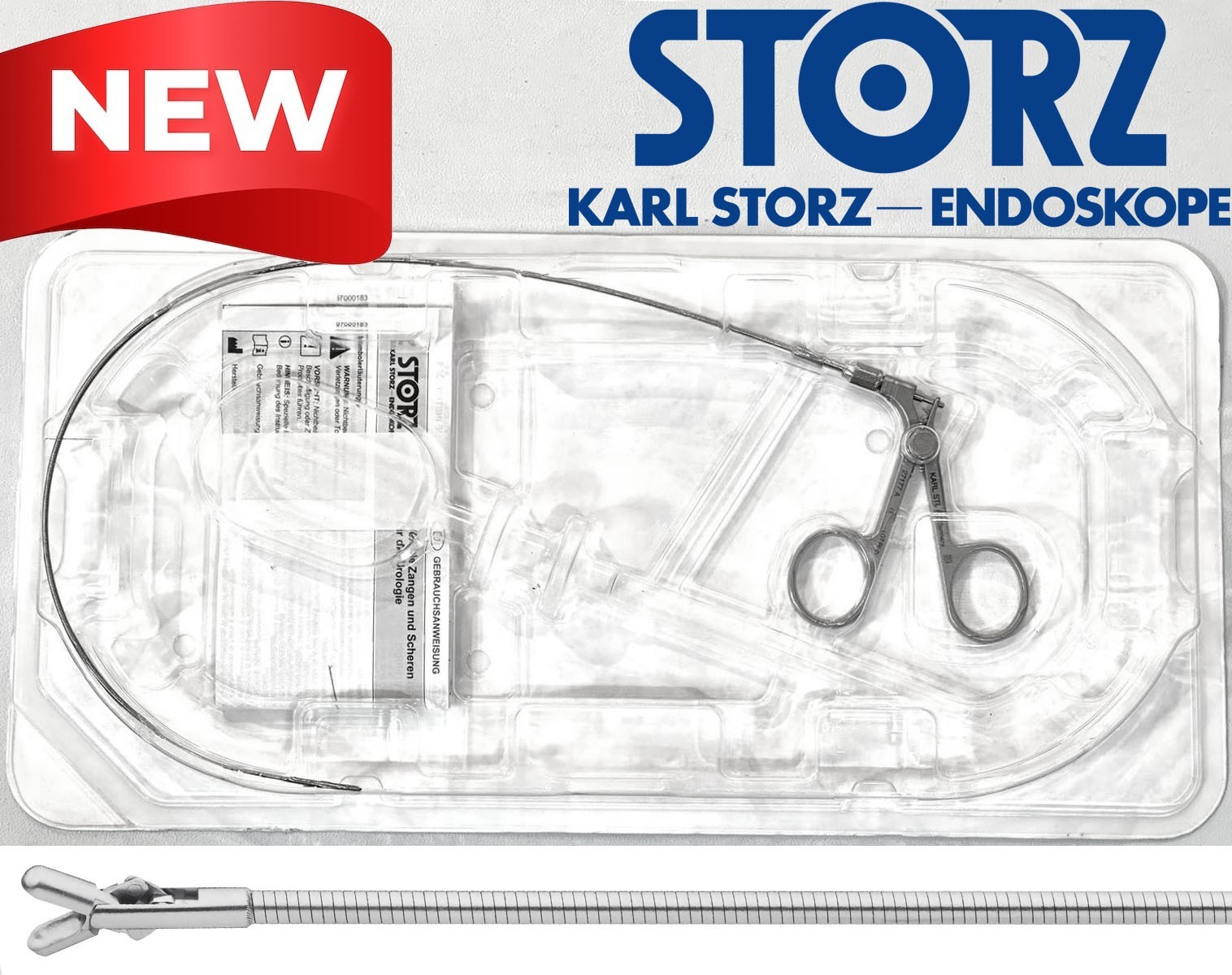KARL STORZ 27177A Flexible Spoon Cup Biopsy Forceps Double Action Jaws 7FR W/BOX