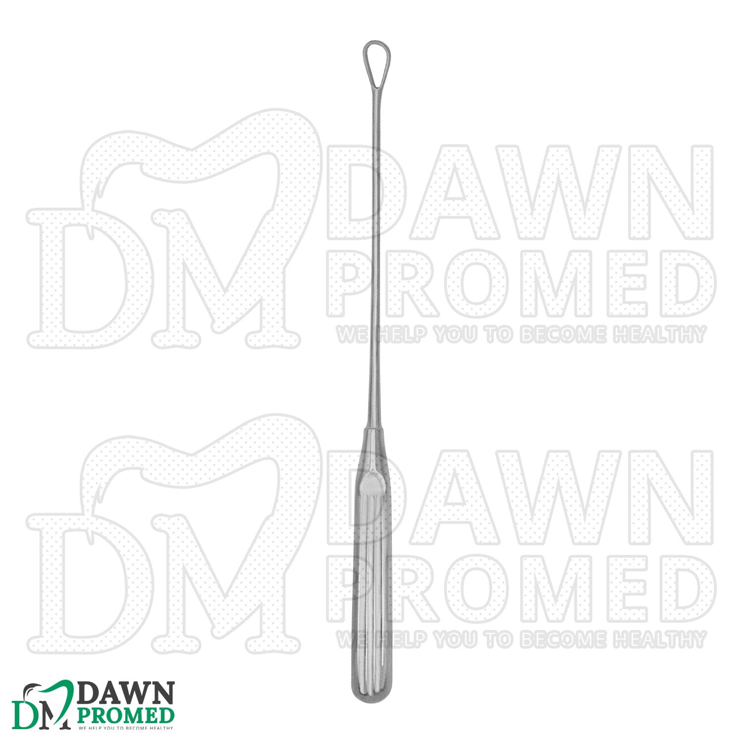Thomas Uterine Curette 11″ Blunt Blade Size # 4 OB/GYN Instruments German Grade