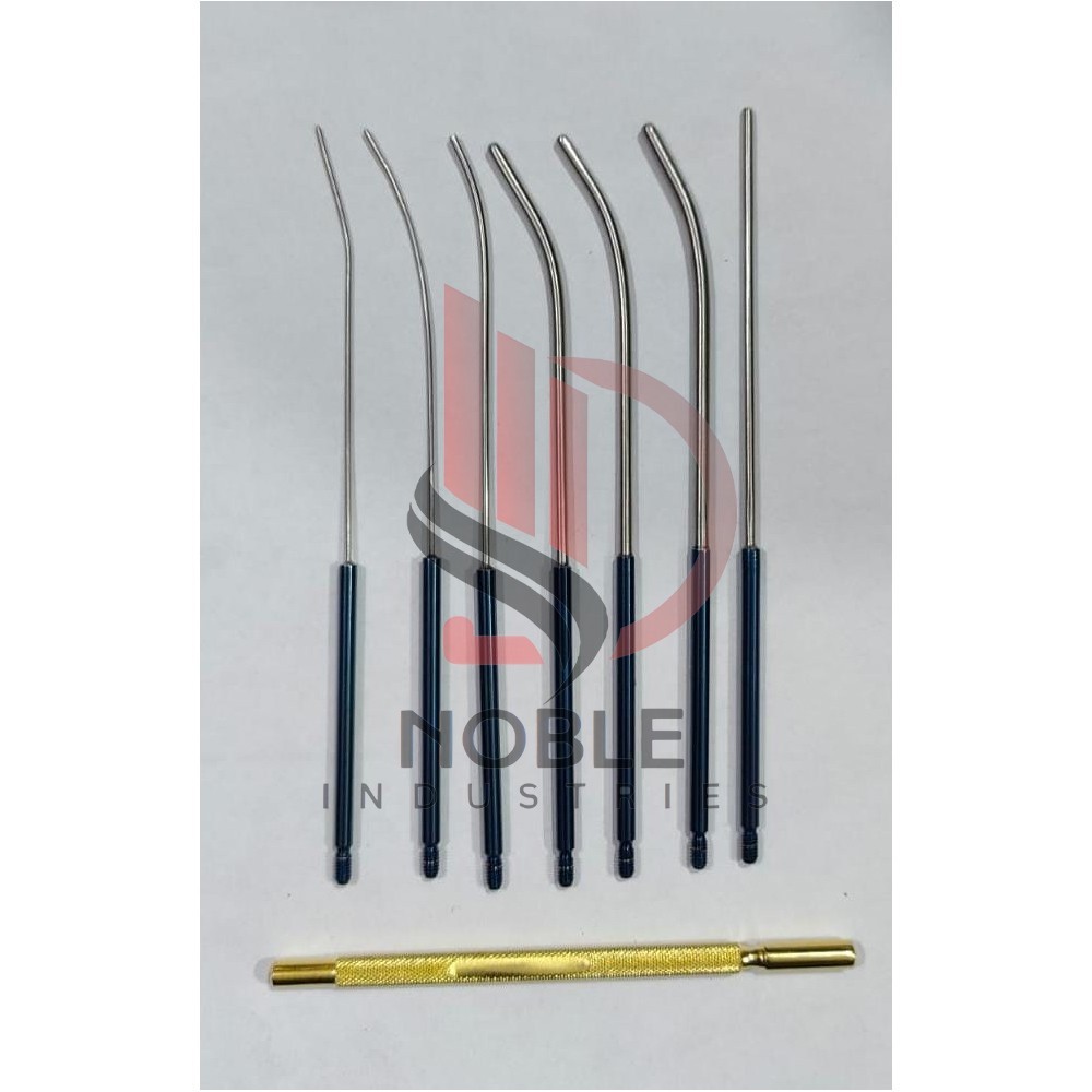 Mini Cervical Dilator Set (Set of 5 Pieces with Gold Handle) with Case