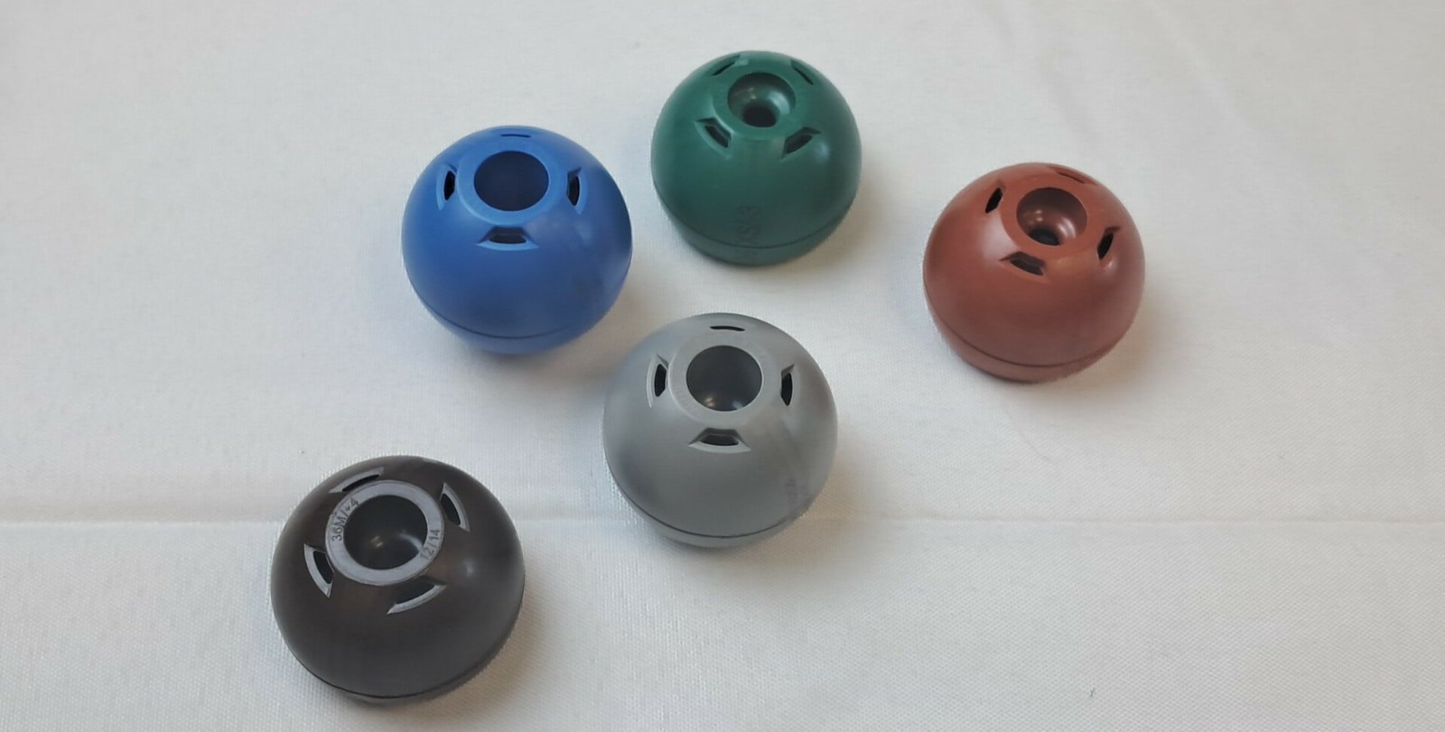 5 pc Smith & Newphew POLAR-STEM Trial Femoral Head Set 75100855 thru 75100859