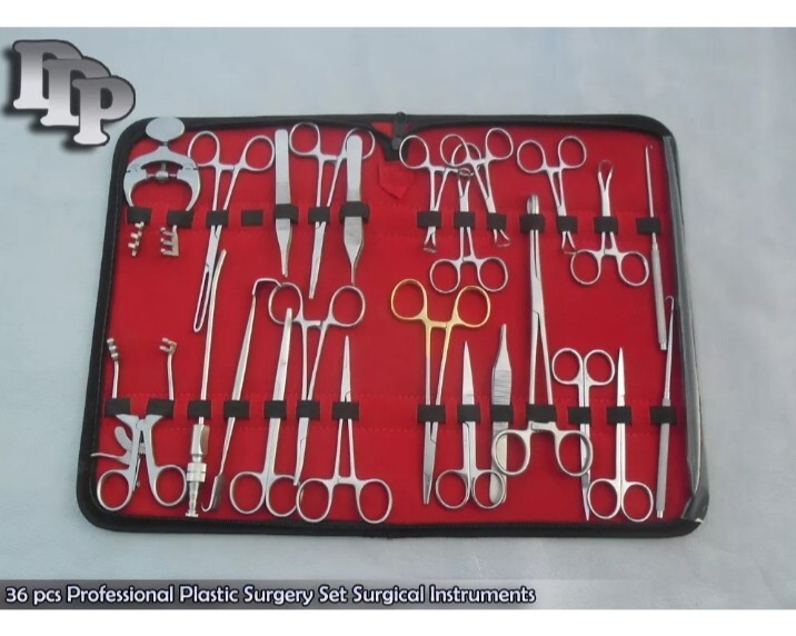 36 Pcs Professional Plastic Surgery Set Surgical Instruments