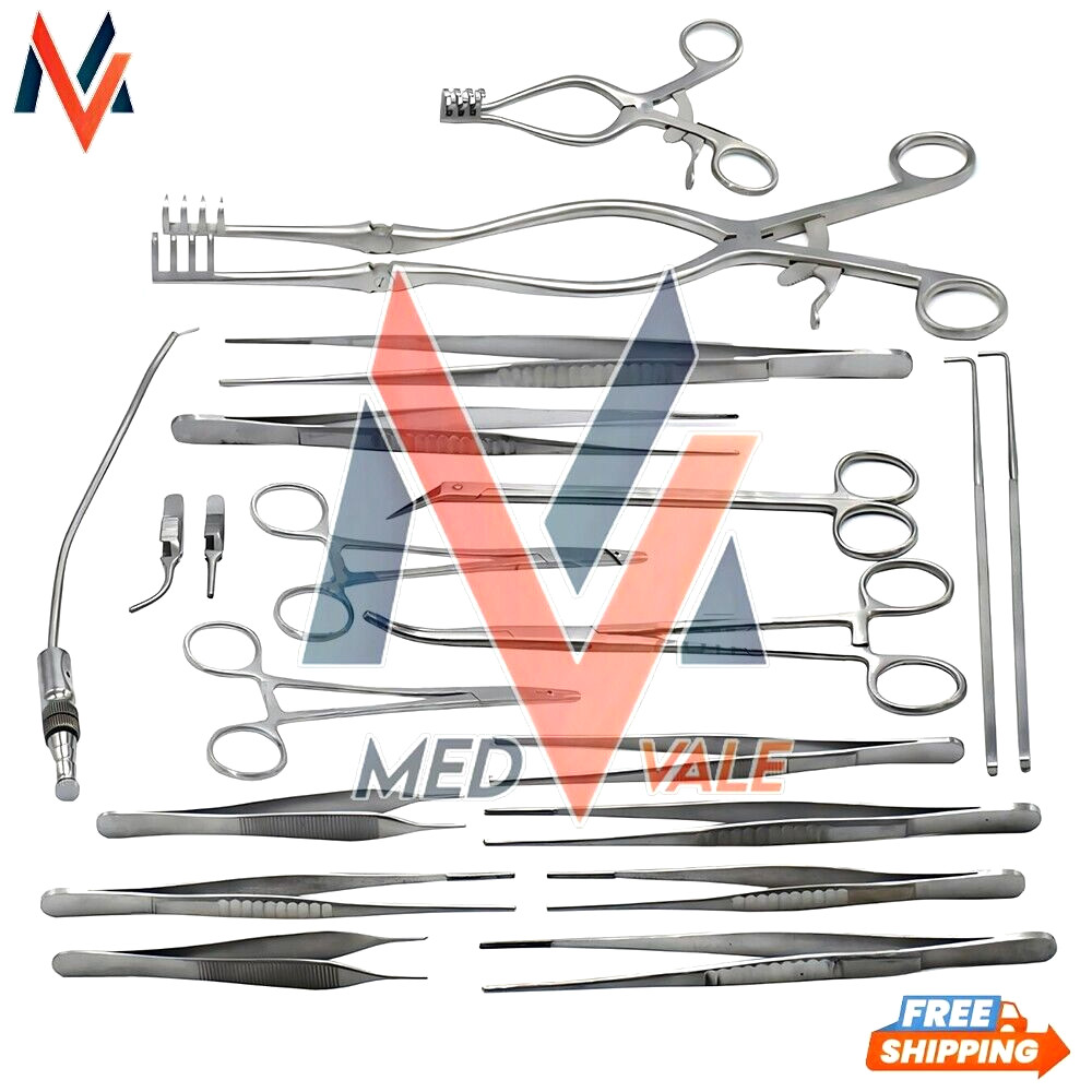 Vascular Surgery Set of 20 Pcs Surgical Specialty Surgical Instruments Set