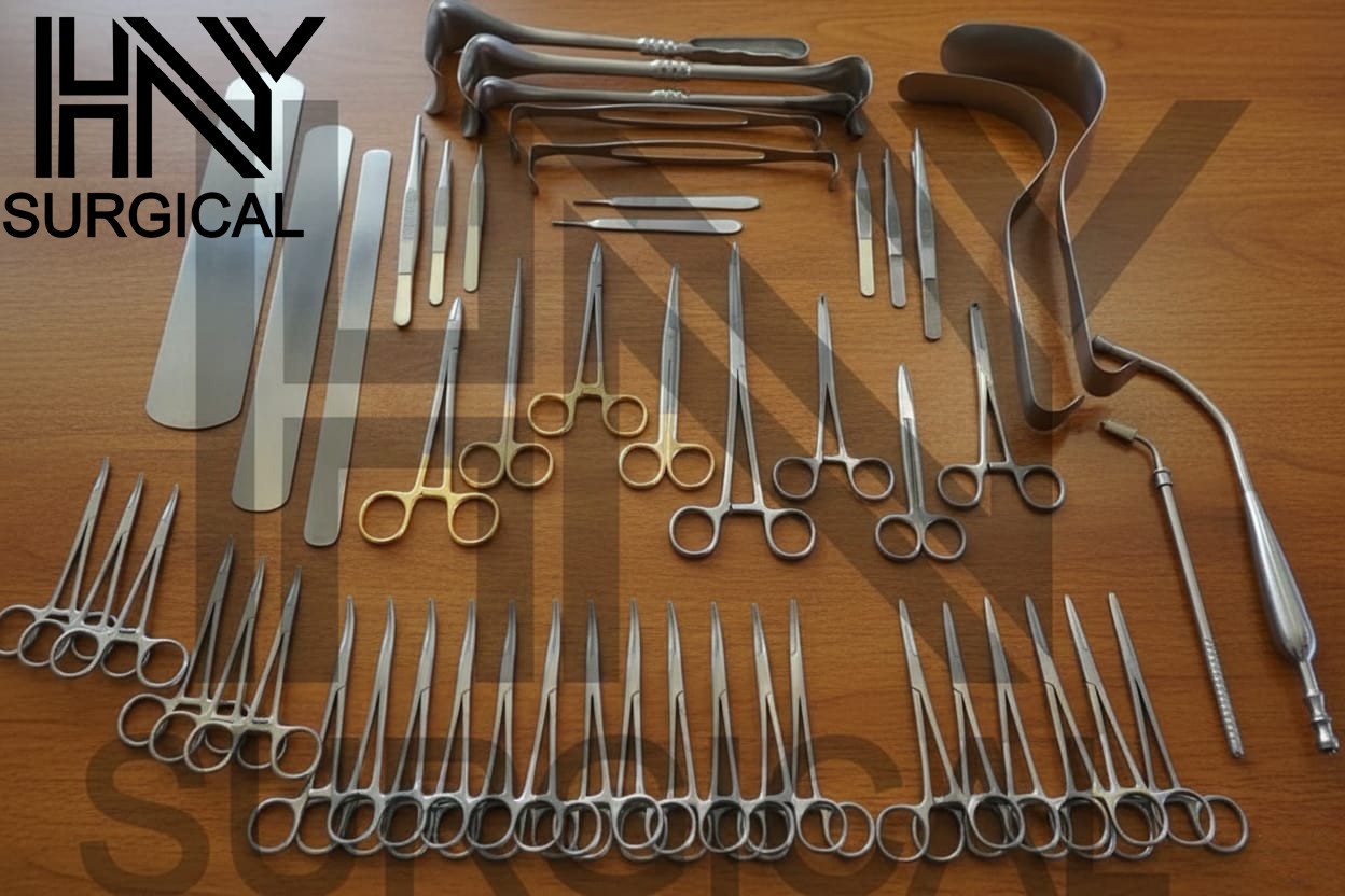 Basic Laparotomy Set 104 Pcs Surgical Instruments Surgery Medical Abdominal Gold